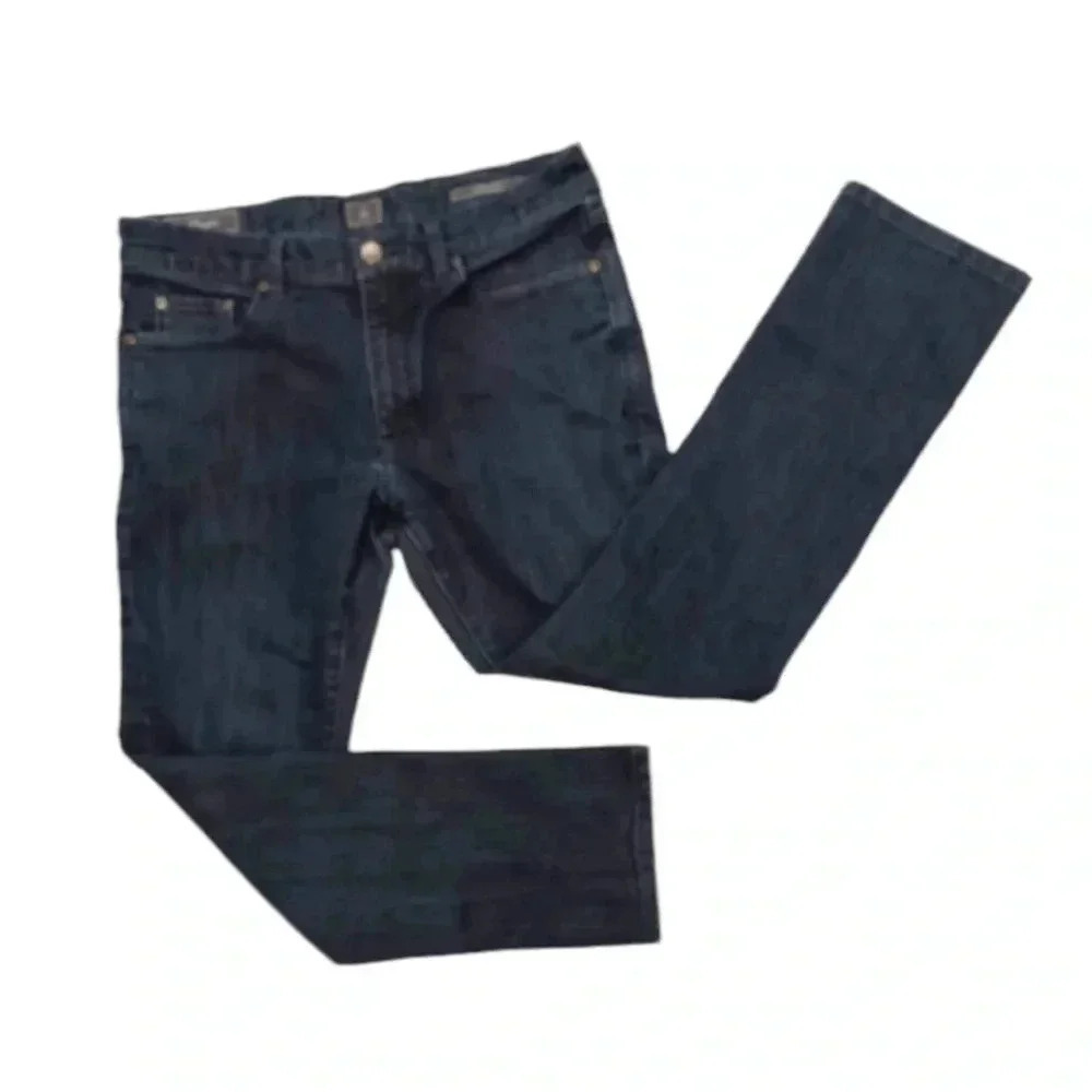 Zzenga Luxury Narrow Fit Low Rise Medium Wash Straight Leg Size 34